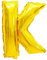 Folien-Ballons Heliumballons Buchstaben & Zahlen & Zeichen - 80CM GROßE Party-Dekoration XL für Geburtsag Hochzeit Feier - K in Gold