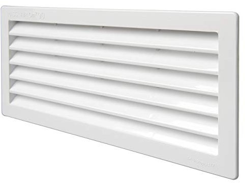 La Ventilazione P252510B-Y Rejilla de ventilación, Color Blanco, 254x108 mm