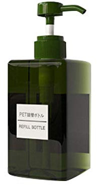 Ordertown Wiederverwendbare Lotion- und Seifenspender, Reiseflasche, 450 ml, nachfüllbar, Pumppumpe, Shampoo, Lotion, Kosmetikflüssigkeit, Behälter – Dunkelgrün