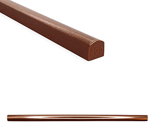 Questech Decor Tile Trim, 1/2 x 12 Inch Soho Listel Low Pencil, Decorative Tile Edge Trim, Decorative Shower Tile Border, Kitchen Backsplash Tile Trim, Copper, 6 Pack