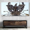 3 Teile Leinwand-Bild 3x50x70cm (Gesamt 150x70cm) Zepter Eagle Buchstaben SPQR Der Senat Wandbilder,Kunstdruck,Wohnzimmer Dekor,Kreatives Geschenk 3 Teiliges Leinwand Bild Frames