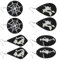 MILISTEN 4 Paare Glow in the Dark Halloween Lederohrringe leuchtender Ohrring Zierohrringe für Frauen Anhänger für Frauen Halloween-Ohrtropfen Ohrentropfen aus Leder Wassertropfen die