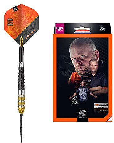 Target Darts - Raymond van Barneveld RVB 95 4. Gen. 95% Wolfram Swiss Point Steeldarts-Set Dartpfeile (23 g)