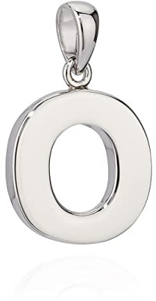 NKlaus 13x13mm Kettenanhänger Buchstabe O Silber 925 anlaufgeschützt glanz Alphabet 10046