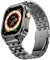 SUPLINK Cassa in acciaio inossidabile con cinturino compatibile con Apple Watch Ultra 2/1 49 mm, robusta custodia protettiva in metallo per cinturini iWatch da uomo (grigio siderale)
