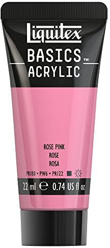 Liquitex 8870508 Basics Acrylfarbe - Rosa-Pink, 22ml Tube, lichtecht, wasserfest, zum Malen und Dekorieren von Holz, Metall, Keramik, Kunststoff, Leinwand