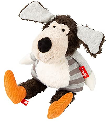 sigikid 39788 Kuscheltier Hund Patchwork Sweety, Yellow für Mädchen und Jungen von 0 bis 8 Jahren