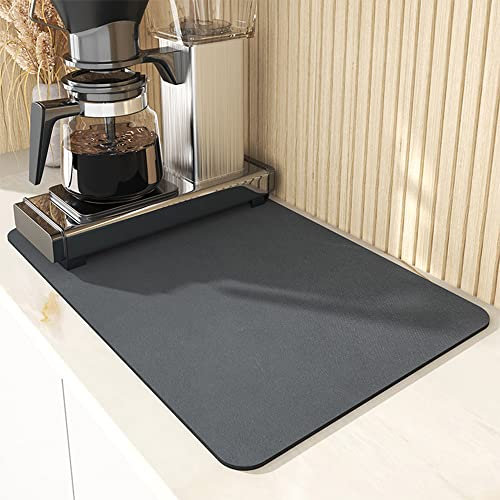 Tapete de drenaje súper absorbente de cocina, tapete escurridor de platos de secado rápido, tapete de microfibra para secado de platos para encimera de cocina, tapete absorbente de drenaje de platos,