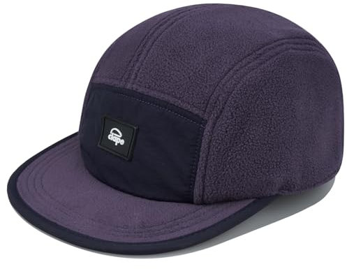 CLAPE Unisex 5 Panel Baseball Cap Winter Basecap Warme Wolle Schildkappen Flat Brim Snapback Cap Verstellbar Fitted Kappe
