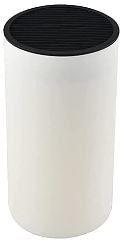 Beelooom Universal Knife Holder,Knife Block Without Knives,Knife Block Storage Holder for Protecting Blade Space Saver(White)