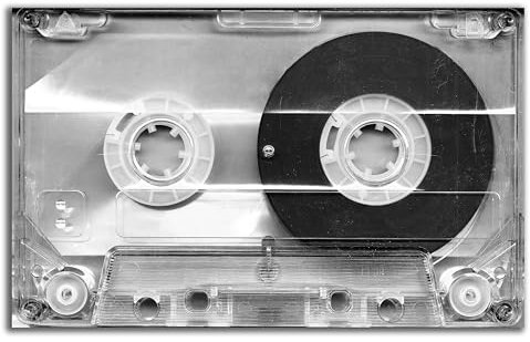 DARO Design - Wand-Bild auf 6mm HDF 40x30 cm Musik-Kassette durchsichtig - Wand-Deko Bilder Geschenk