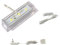 ACCE LED Glasbodenbeleuchtung, Glaskantenbeleuchtung, Vitrinebeleuchtung, Regalbeleuchtung, 2D oder 3D im Set, Leuchtfarbe warmweiß, inklusive Netzteil (2D, 1er set)