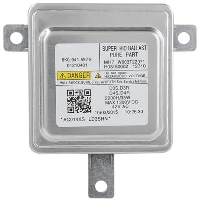 Merautop SJ D3S D3R D4S Unité de contrôle de ballast de phare au xénon Hid Unité de contrôle de ballast de remplacement pour A3 A4 A5 Q5 2008-2015 Golf 7 Accessoires de voiture Pièce n° 8K0941597E