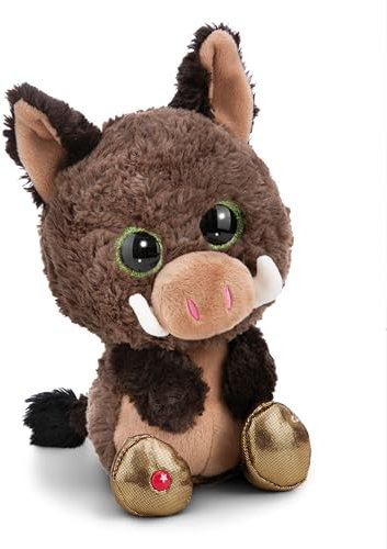 NICI GLUBSCHIS Wildschwein Kuscheltier Truffle Fluffle 15cm braun - Stofftier aus weichem Plüsch, niedliches Plüschtier zum Kuscheln und Spielen, für Kinder & Erwachsene, tolle Geschenkidee - 61773