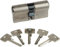 ABUS Bravus.2500 MX Magnet Doppelzylinder 40|45 | Sicherheitszylinder mit Magnet-Technologie | Höchster Kopierschutz | Patentschutz bis 2038 | 5 Schlüssel + Sicherungskarte | Einzelschließend