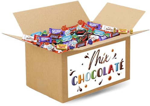 KINDER, MILKA, CÉLÉBRATIONS - 1000 Chocolats Individuels - 8 kg | MIX Chocolaté - Plus de 8Kg de Friandises Idéales Entreprises, Associations, Événements Festifs