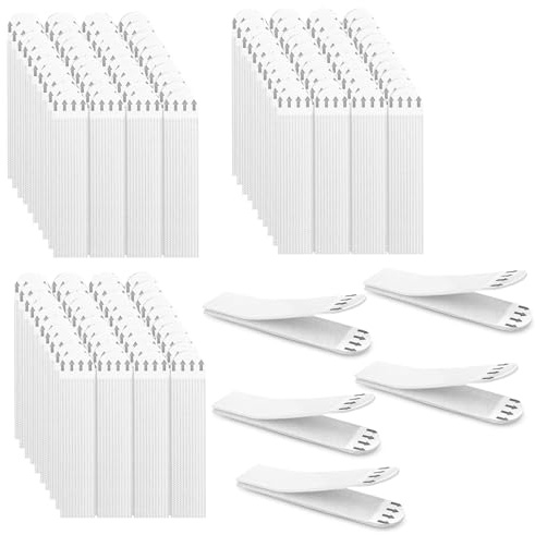 36 Pares Adhesivos para Colgar Cuadros, Fijaciones Adhesivas Extraíbles 92 X 19mm, Cuelga Cuadros Sin Clavos, para Marcos Espejos Letreros Relojes de Pared