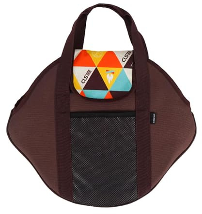 Cast Iron Pan Storage Bag - Cast Iron Frying Pan Backpack, Pearl Cotton Pan Organizer Cast Iron Pans | Cast Iron Pan Storage Organizer Outdoor Heavy Duty, Large, Fare riferimento alla descrizione