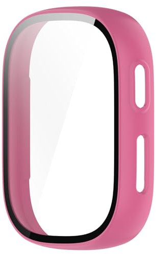 Hülle mit Displayschutz Kompatibel mit Xplora X6 play, HD Stoßfestes Hart PC Cover Vollschutz Display Schutzhülle für Xplora X6 play Schutz Case (Rosenrot)