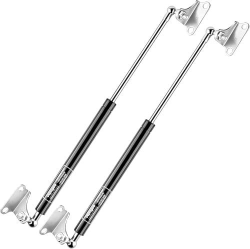 Vepagoo Verin a Gaz 500MM 1100N/110KG Verin Hydraulique de Coffre Avec Supports de Ressort à Gaz en Forme de L - pour Meuble TV Extérieur, Poubelle, Banc Extérieur, Auvent - 2 Pièces