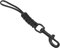 Handgewebtes Tauch -Lanyard mit Färchenstahlclip für Der - Vielseitig i -Lost St Schwarz
