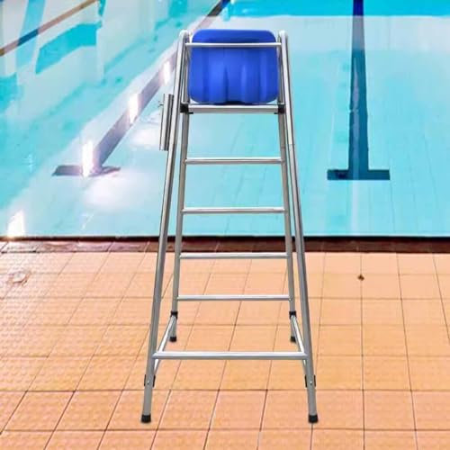 Chaise de maître-nageur haute pour piscine hors sol, siège d'observation d'arbitre pour compétitions de parcs aquatiques, chaise de surveillance robuste pour piscine et plage (taille : M (15