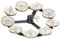 DIKACA Set Drum Cymbal Anfänger Silber Drum Set Cymbal Companion Kupfer Glocke Material