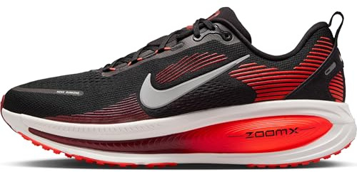 Nike Vomero 18 Straßenlaufschuh Für Herren, Black/Metallic Silver-Bright Crimson, HM6803-008, 44.5 EU (10.5 US)