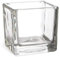 6 x stilvolle und Massive Glaswürfel als Windlichter - Kerzengläser eckig - Windlicht eckig aus Glas - Glaswindlichter eckig (14 x 14 x 14 cm)