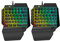 HOMSFOU Clavier Mécanique À Mode Unique pour Gaucher Rétroéclairé Mixte pour Jeux Vidéo À Domicile