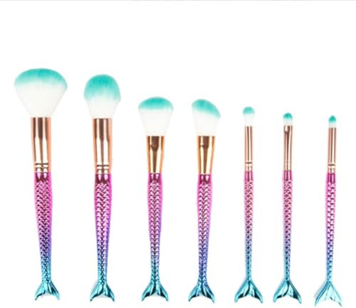 SAGELSHN Pinceaux Maquillages Ensemble De Pinceaux De Maquillage 7 Pièces Pinceaux De Maquillage Pinceau De Contour Biseauté Pinceau Anti-cernes Fard À Paupières Pinceau Visage Pinceaux Cosmétiques