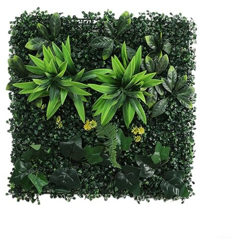 Clôture de jardin - Treillis de lierre - Feuilles artificielles - Clôture de jardin - Brise-vue - Panneaux muraux pour plantes artificielles (B)