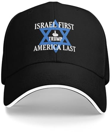 Anceky Pro-Israel Black Hat – America Last 8647 FDT Design für Männer und Frauen