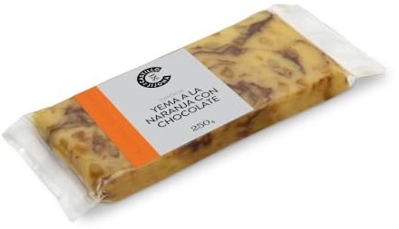Castillo de Jijona - Turrón Yema con Naranja Confitada y Chocolate - Almendra 28%, Yema de Huevo 19% y Naranja 12% - Calidad Suprema - Sabor Irresistible - Hecho en España (Jijona) | 250g