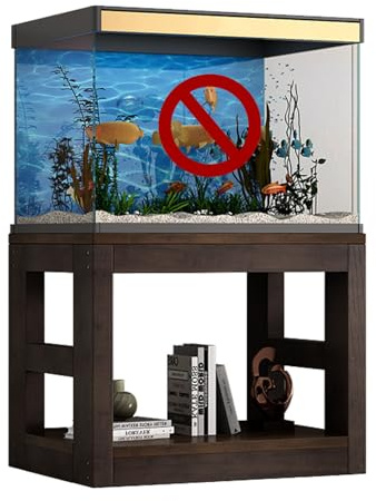 Fischaquarium Schrank Tropische Fischtanks Stehen doppelschichtige hölzerne Züchterschildkröte Terrarium Rack Regal Home Aufbewahrung Halterung