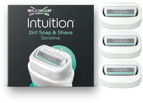 Wilkinson Sword Intuition Soap & Shave Sensitive, 3 Ersatzklingen