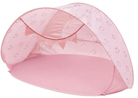 Flamingueo Tienda Playa Bebe - Protección UPF 50+ - Montaje Pop Up - Plegable - Bolsa Transporte - 100x145x80cm - Rosa