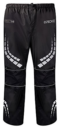 Proviz REFLECT360 Womens Waterproof Trousers – Reflective, Breathable, High Vis, Waterproof Cycling Trousers Women, Lightweight, Ladies Rain Trousers Black