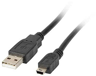 lanberg ca Usbk 11cc 0018/BK USB 2.0 A Male to B Mini USB Cable with Ferrite Core 1.8 m Black