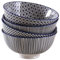 AUBRY GASPARD Bol en Porcelaine Petit déjeuner Bol à Riz Soupe céréales Bol Japonais - Lot de 4