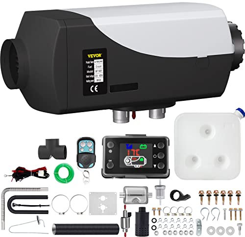 Succebuy Calentador de Aire Diésel, 5 kW Calefacción Estacionaria Diésel Portátil, 12 V Calentador de Estacionamiento Diésel, Calefacción Estática Furgoneta Diésel Calentador Coche para Automóviles