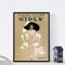 Nacnic Vintage Poster. Vintage Poster Mädchen Broadway 3 . Größe A3 mit Rahmen