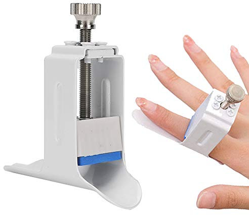 Fingerschiene, Auslöserfingerstütze, Fingerglätter Fingerrehabilitationsmaschine Weiß Trigger Finger Splint Für Finger Durchschnittliche Größe
