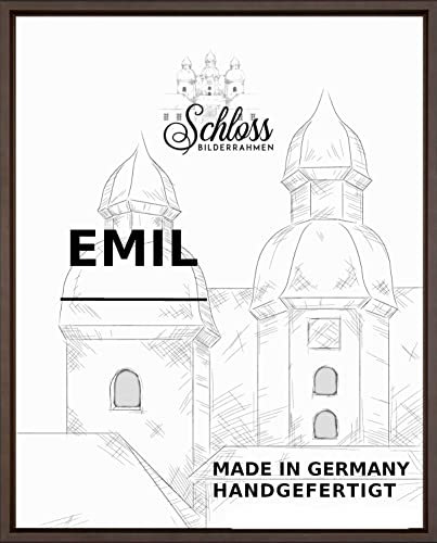 Schloss BILDERRAHMEN Emil 60x80 cm, Schattenfugenrahmen Dekor Eiche dunkel