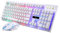 Uonlytech 1 Set Mouse and Keyboard Kit Computer Keyboards Ergonomic Gaming Wireless Mechanical Keyboard Wireless Keyboard Metal Gaming Keyboard Accessories White Mechanical Feel Plastic