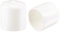 sourcing map 50pcs Round Rubber End Caps 1(25mm) White Vinyl Cover Screw Thread Protectors
