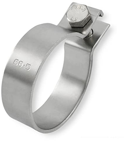 DIN Schelle Edelstahl Massive Klemme Rohrschellen von 30,2-124,5 mm (68,5mm - 2,70)