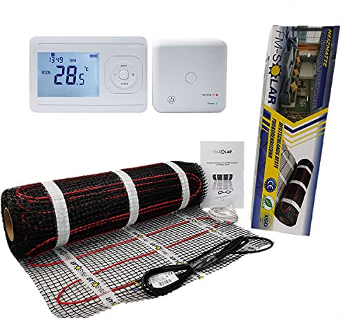 TWiIN Chauffage au sol électrique 8 m² 150 W/m² Chauffage au sol électrique 1200 W Thermostat radio