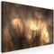 decomonkey Bilder Pusteblumen 140x70 cm 1 Teilig Leinwandbilder Bild auf Leinwand Vlies Wandbild Kunstdruck Wanddeko Wand Wohnzimmer Wanddekoration Deko Modern Löwenzahn Blumen Stein braun