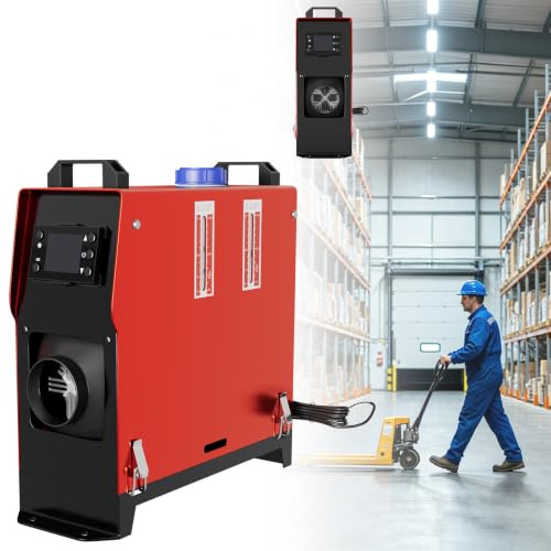 Froadp Chauffage auxiliaire diesel 12 V 5 kW avec télécommande et écran LCD pour chauffage de voiture 5 l Chauffage d'air diesel avec protection contre la surchauffe pour camping-car, voiture, camion